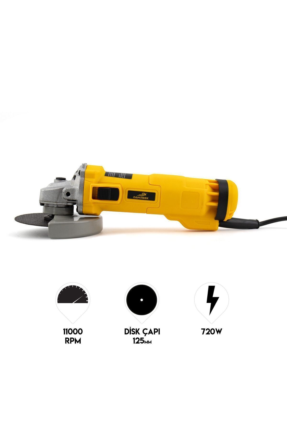 Dawreek 125mm Avuç Taşlama Spiral