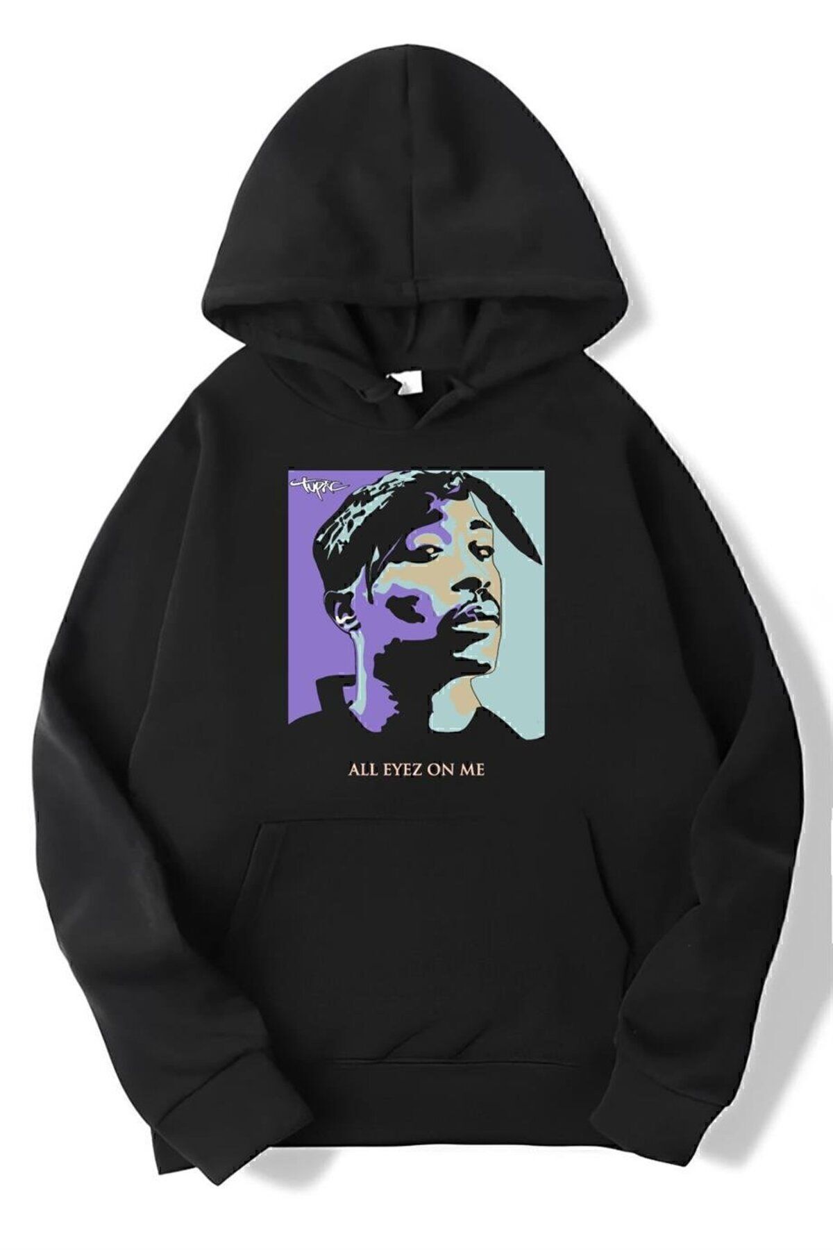 BRZ COLLECTION Unisex Oversize Tupac All Eyez On Me Hoodie Fiyat Yorumlar Trendyol