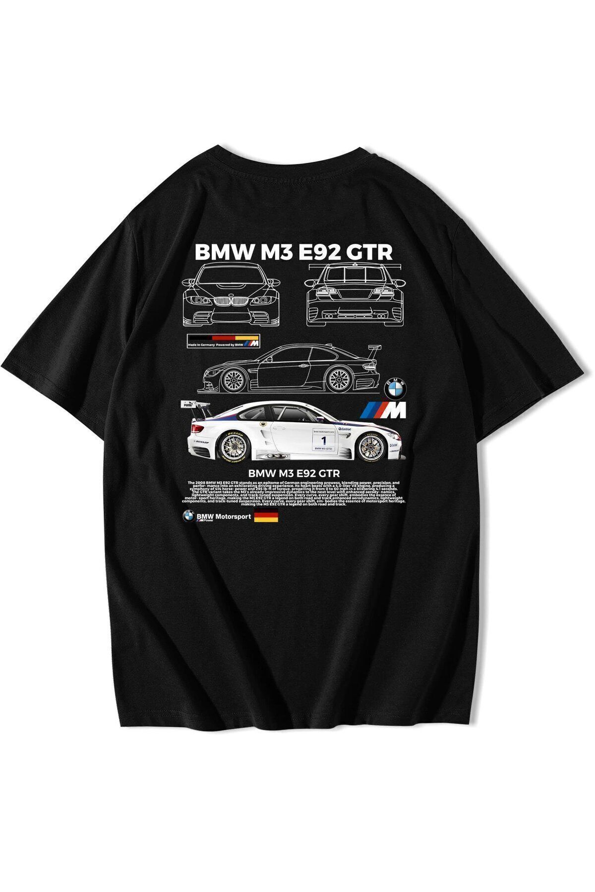 BRZ COLLECTION Unisex Oversize BMW M3 E92 GTR T-shirt Fiyatı, Yorumları ...
