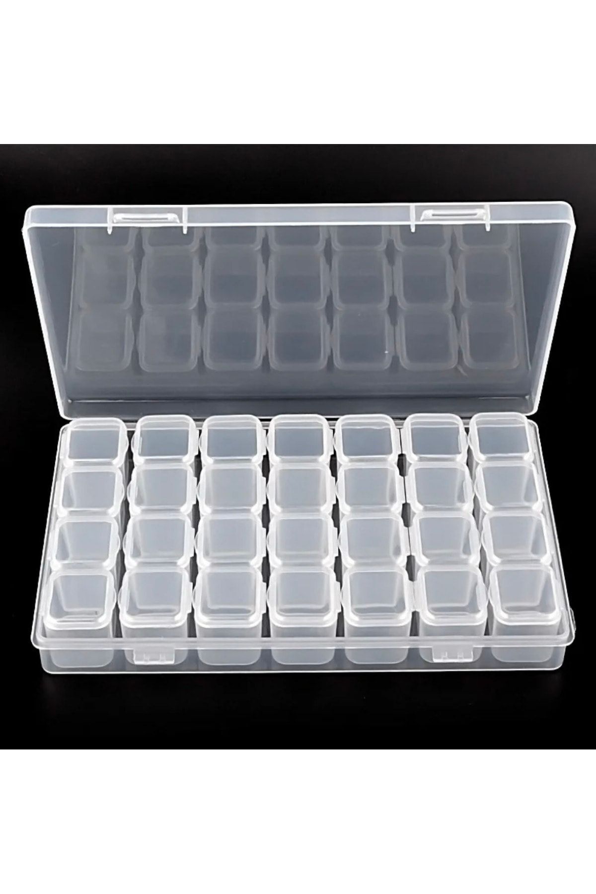 Genel Markalar 28 Bölmeli Plastik Organizer Kutu Dikiş Kutusu Takı Kutusu Düzenleyici Kutu