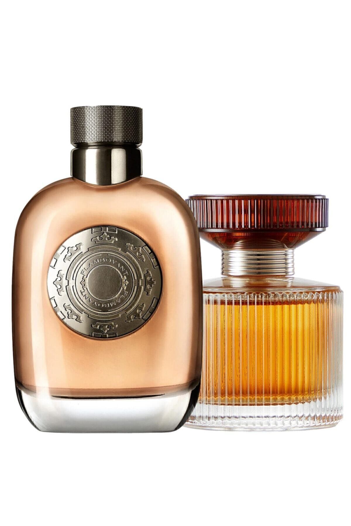 عطر زنانه Amber Elixir Edp 50 ml عطر مردانه Flamboyant EDT 75 ml Oriflame