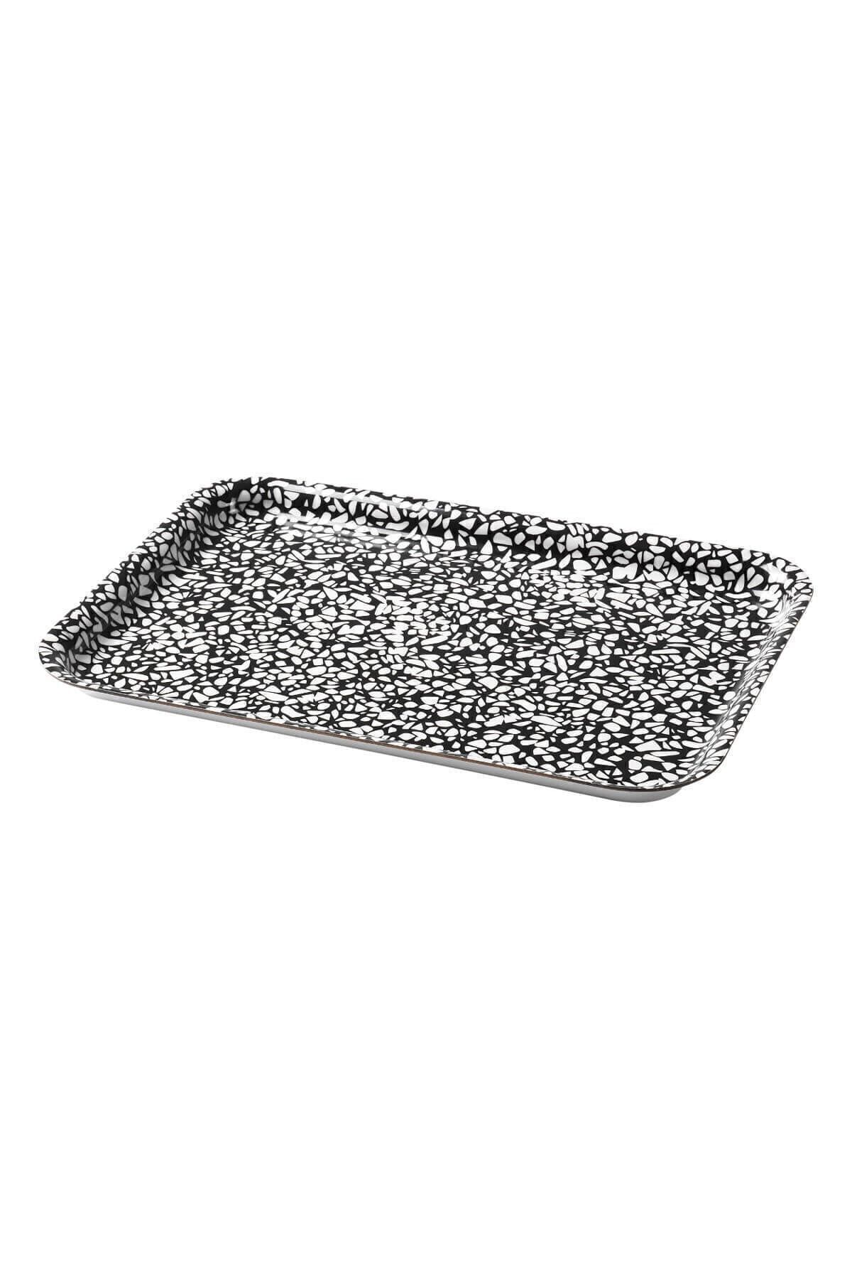 IKEA-Varkul Tray Black-patterned 20*28 2