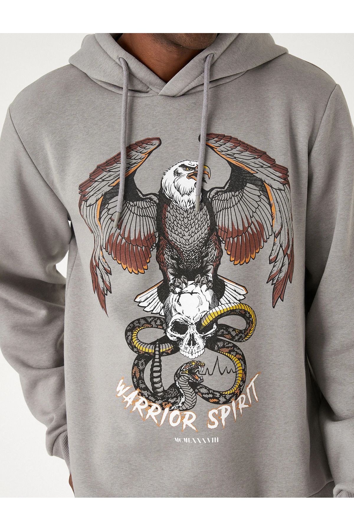 سویشرت مردانه خاکستری کوتون | SS0000000016917 اورجینال - تصویر 5