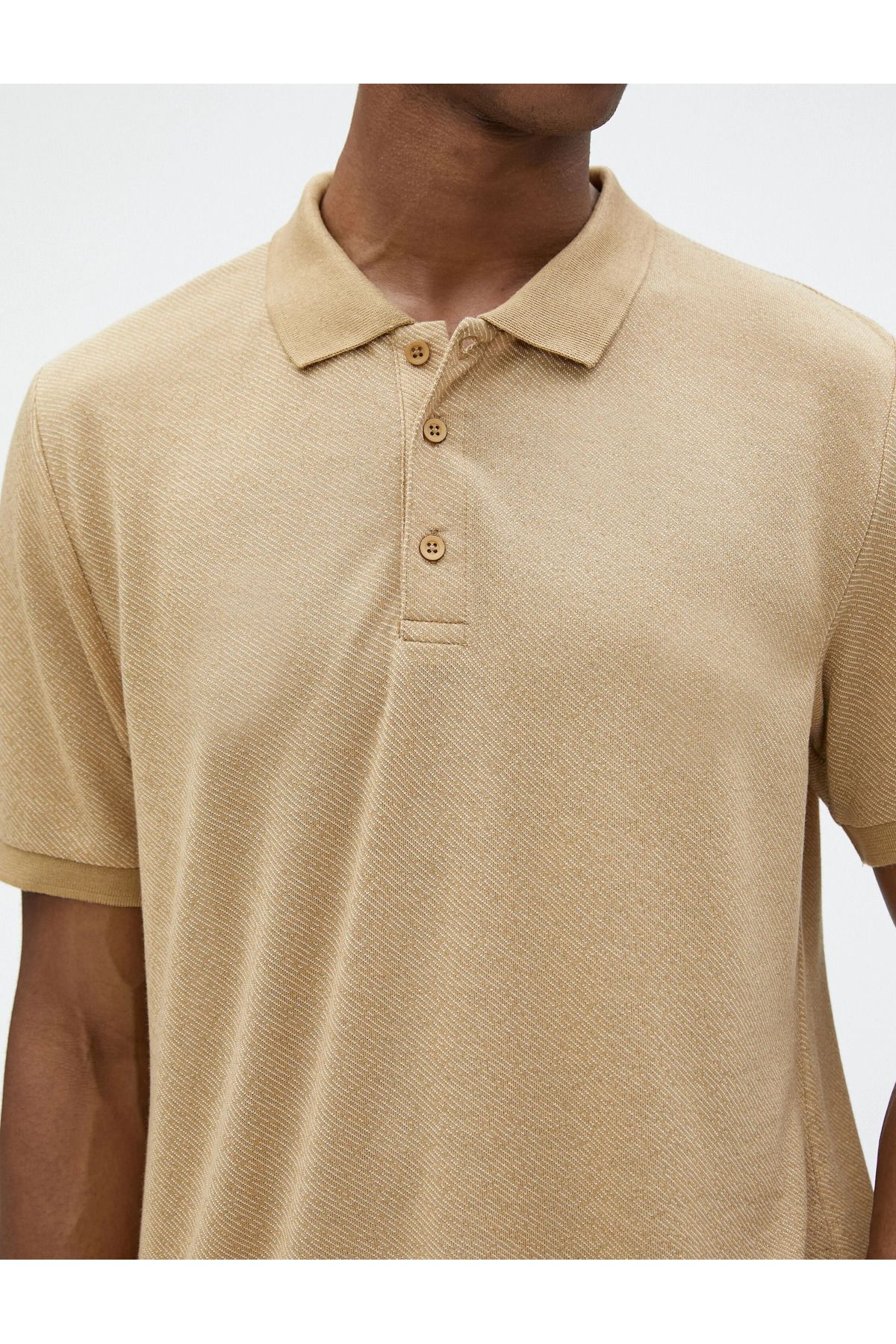 تیشرت مردانه قهوه ای کوتون | SS0000000032112 اورجینال - تصویر 5