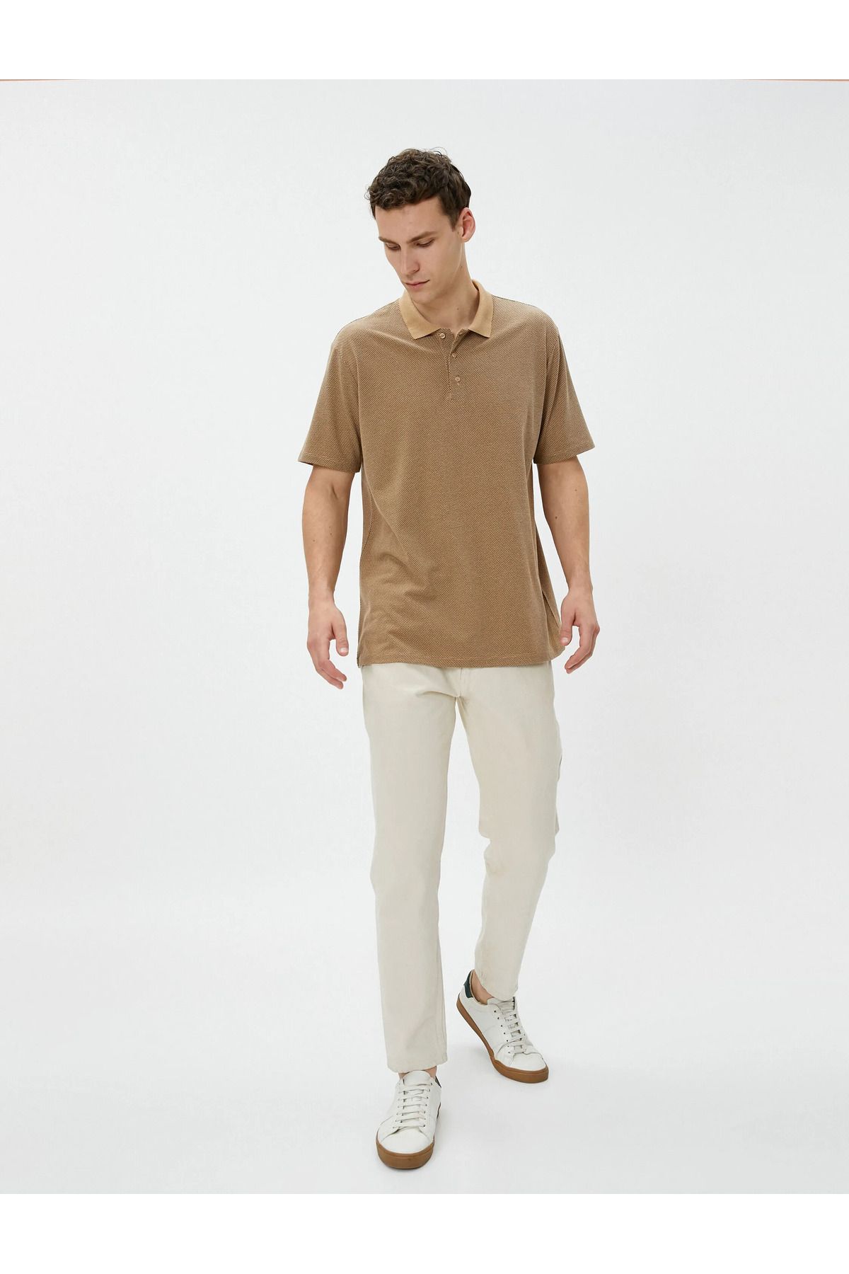 تیشرت مردانه بژ کوتون | SS0000000032116 اورجینال - تصویر 2