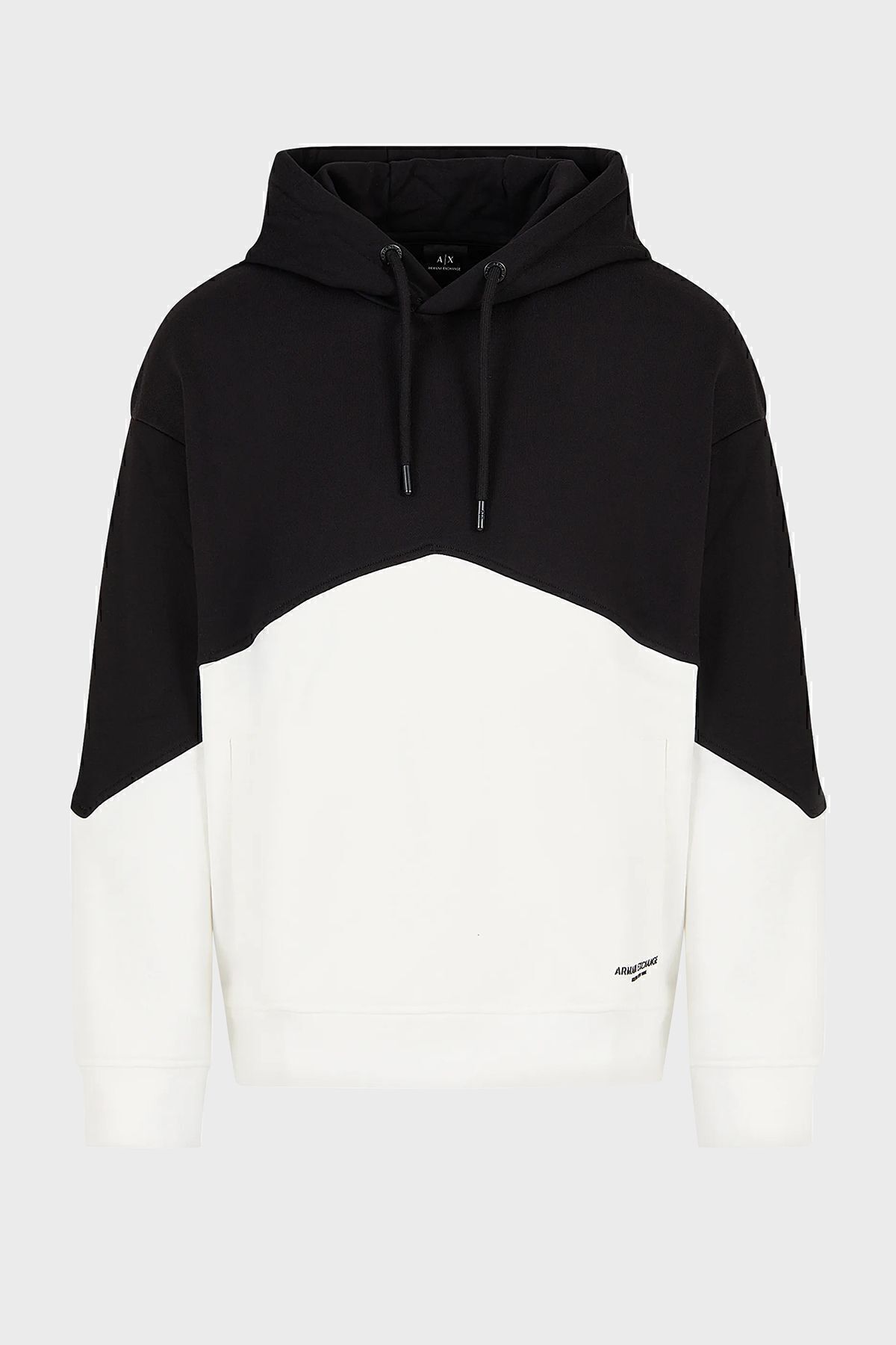 سویشرت سفید مردانه بلوک رنگی 100 ٪ پنبه به طور منظم عرق 6rzmlb ZJ4xz 22cg Armani Exchange