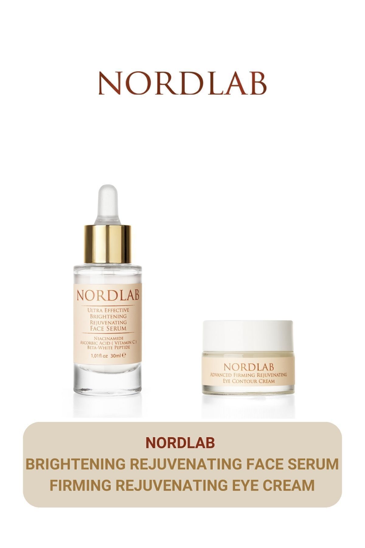 ست مراقبت پوست روشن کردن تن را برابر با چهره و چشم تنظیم از دودویی باینری NORDLAB