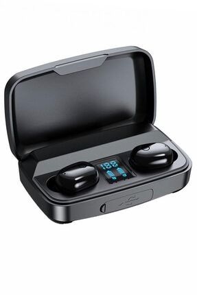 General Mobile Gm 10 Uyumlu A10s Göstergeli Mikrofonlu Kablosuz Siyah Bluetooth Kulaklık a10s-earbuds-10