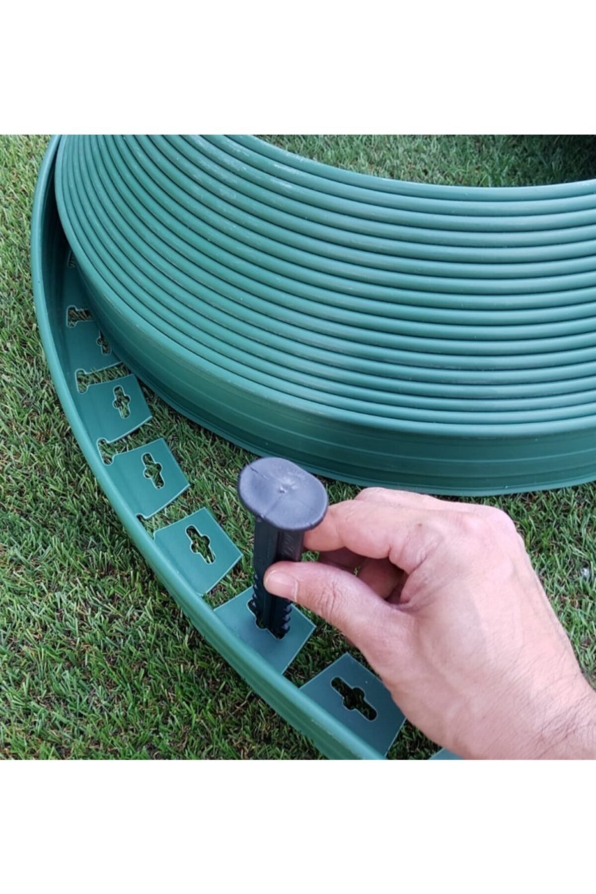 Çim Ayırıcı 15 Metre Çim Bahçe Sınırlayıcı Taş Toprak Ayıracı Çim Taş Toprak Bariyeri Ayırma Bordürü 2