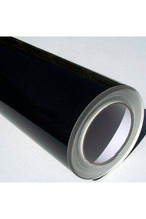 Yapışkanlı Folyo Siyah Renk Renk Parlak Yüzey 45 Cm 45 Cm X 5 Metre YPS-1-350