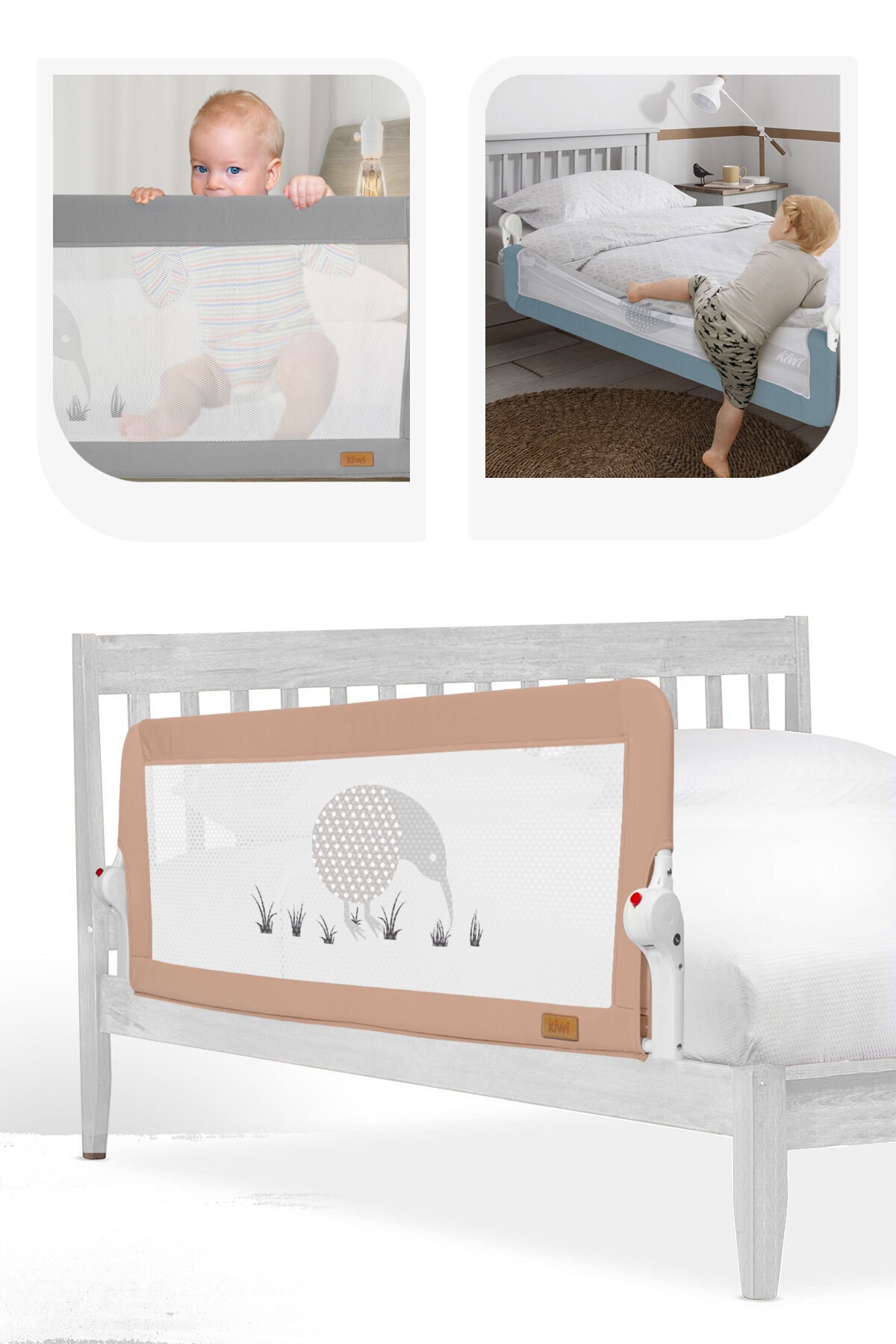 kiwi bed guard katlanabilen yatak guvenlik bariyeri extra sunger kaplama dolgulu kumas 150x50 cm fiyati yorumlari trendyol