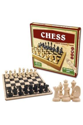 Star Chess Ahşap Satranç Takımı Plastik Satranç Taşlı Star Ahşap Satranç Takımı