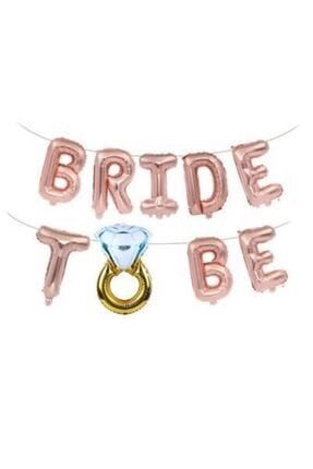 Rose Gold Bride To Be Yüzüklü Folyo Balon Set PS451634