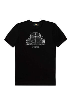Volkswagen Vosvos 1972 Siyah Erkek Tişört T-shirt11 05371