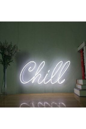 Chill Neon Led Duvar Yazısı Dekoratif Duvar Aydinlatmasi Gece Lambası BL1188