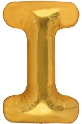 1 Metre Harf Folyo Balon Altın Renk I Harf 100cm 40inç AR1589A