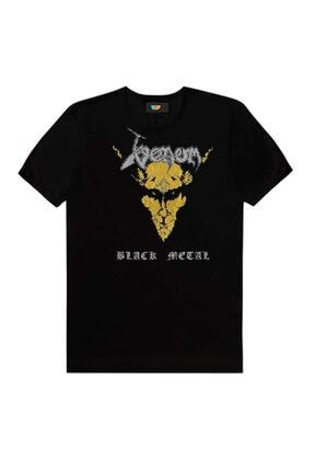 Venom Black Metal Siyah Erkek Tişörtü Model6634 05366