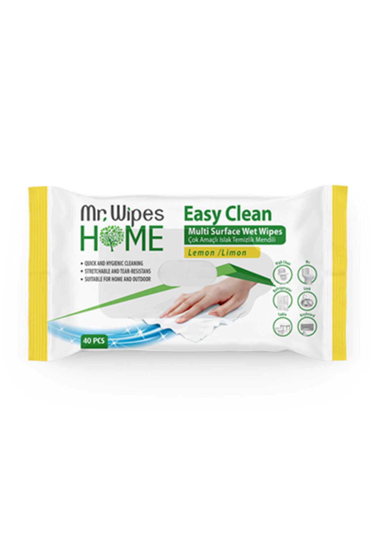 Farmasi Mr.wıpes Easy Clean Temizleme Mendili Limon Kokulu 40 Adet