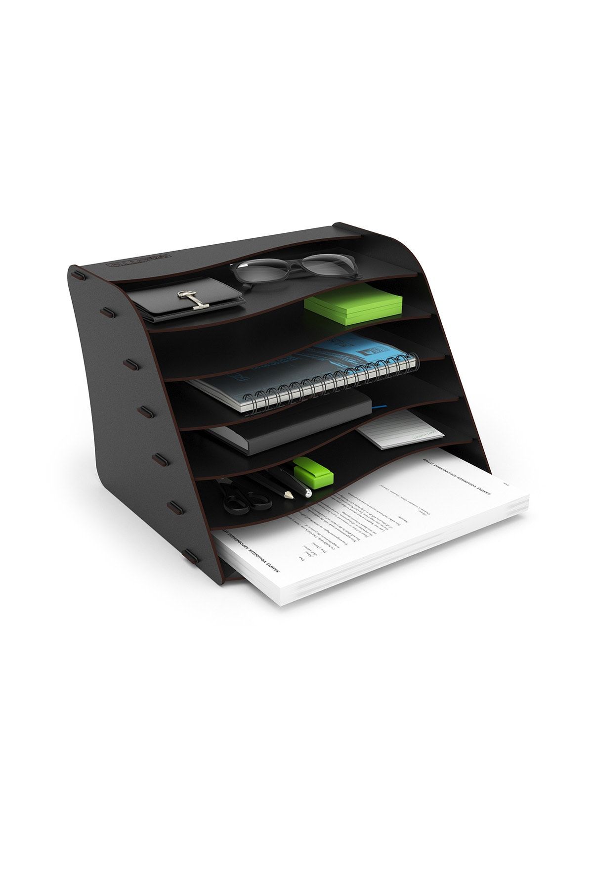 Mingitav-Otto Wavy 6-Color Desktop Organizer Document Rack 4