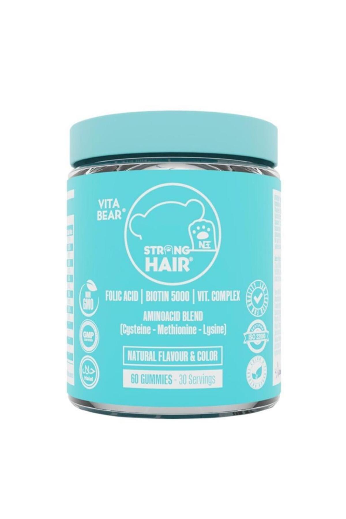 Vita Bear Strong Hair Vitamin 60 Gummies