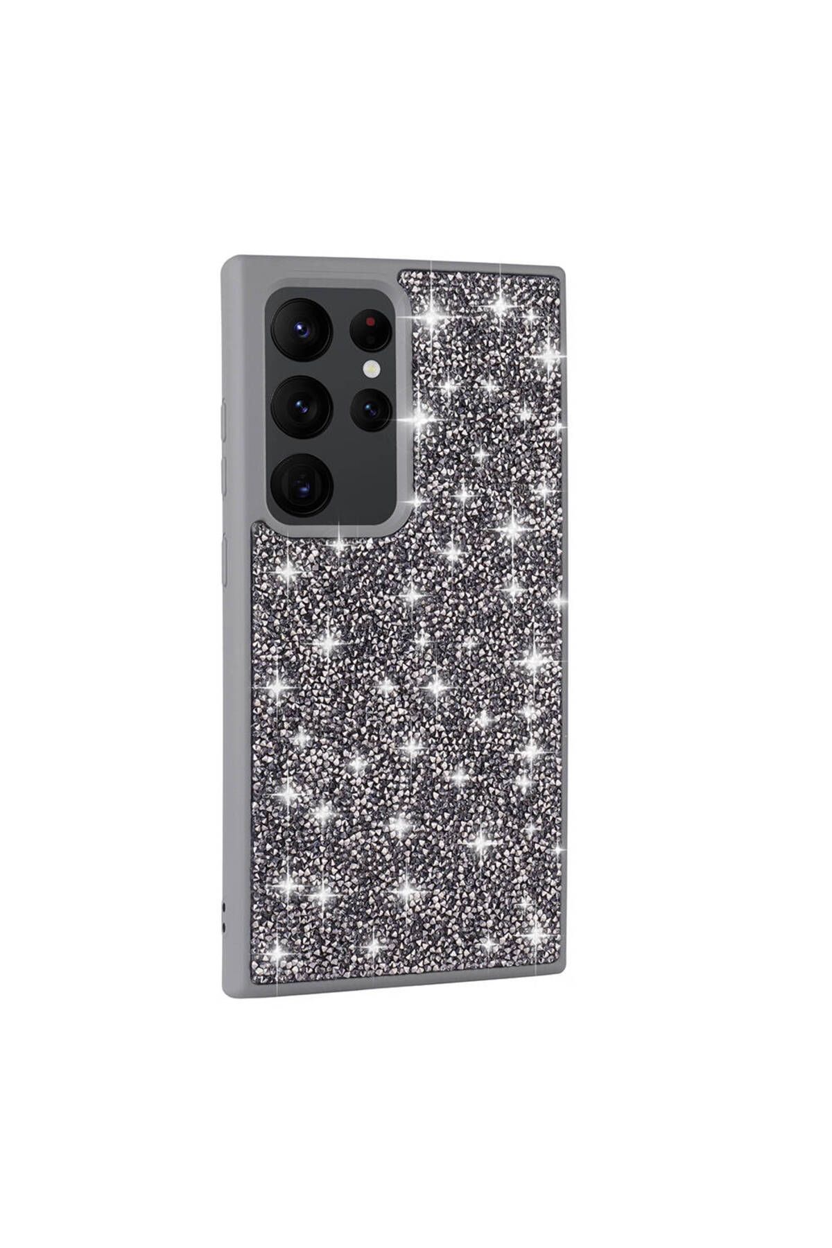 gaappy Shining Serisi Samsung Galaxy S24 Ultra Gri Kapak