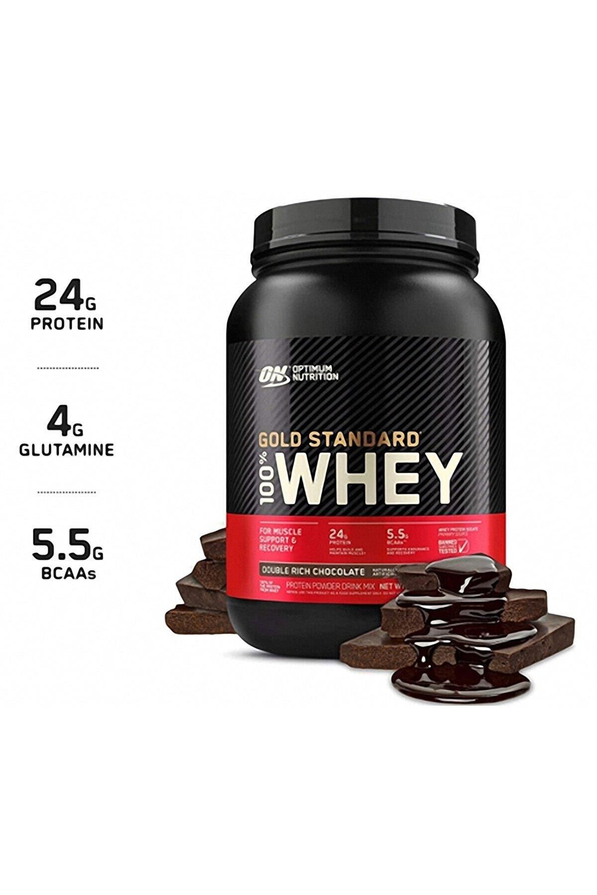 Optimum Nutrition 100% Whey Gold Standard Double Çikolata Aromalı 899g 29 Servis Yüksek Protein Tozu-1