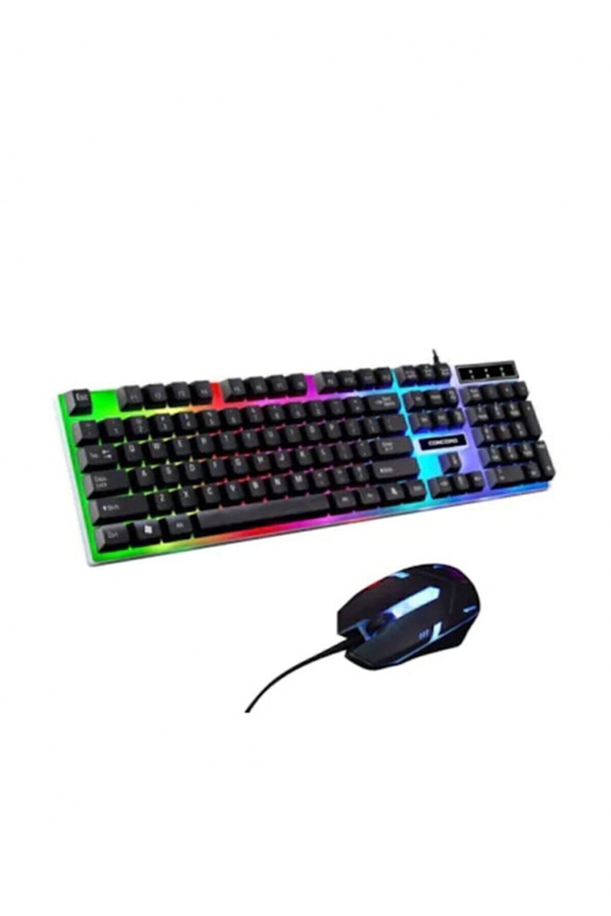 Genel Markalar Işıklı Oyuncu Klavye Mouse Seti Ve Kulaklık Full Gamer Set Gextrx 976748 Aht 1005284 Mhmt 10535