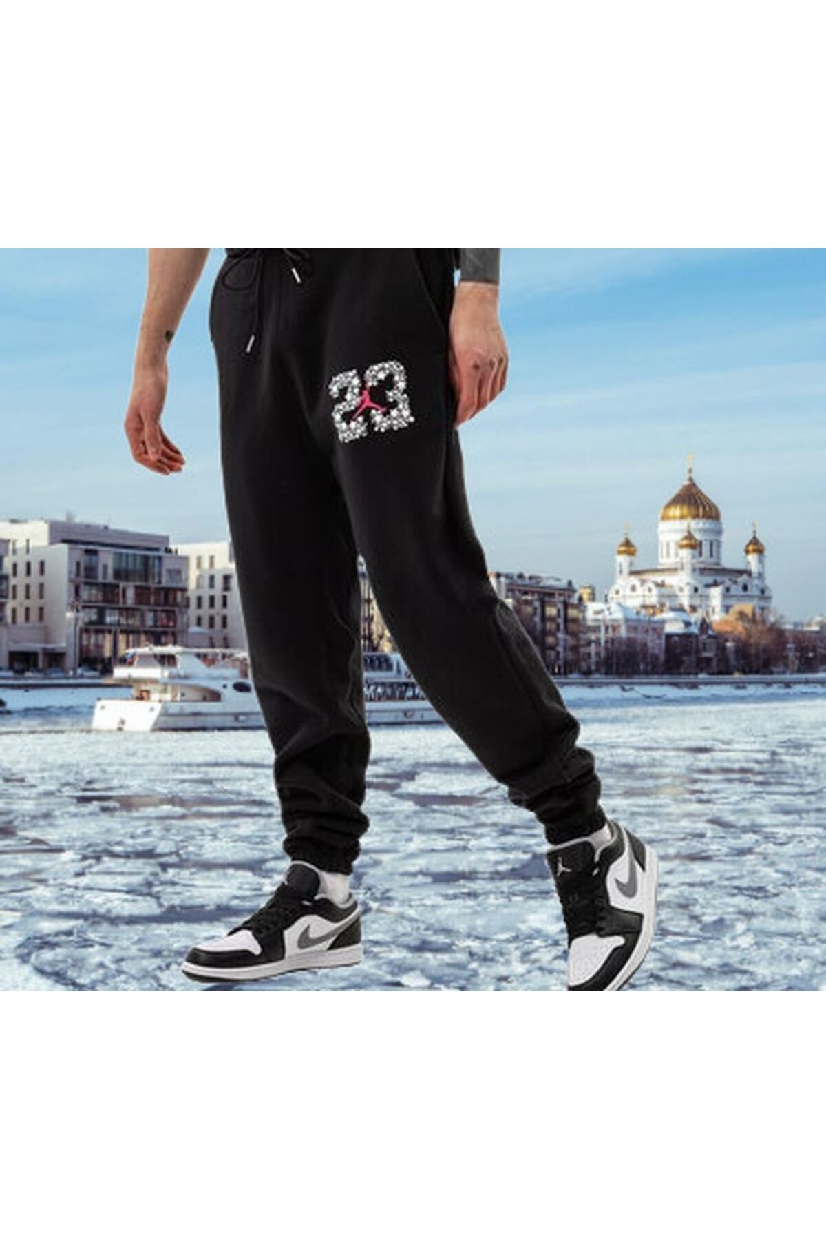 Nike-Jordan m J Sprt Dna Flc Sweatpants - Small Size Dj0190-010 1