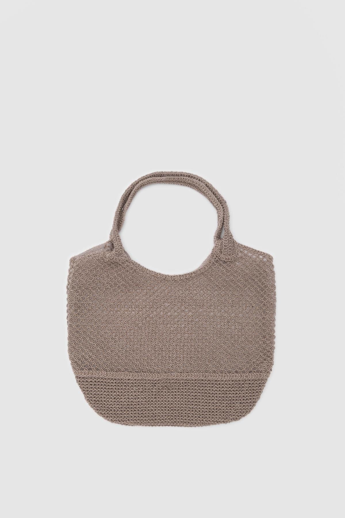 Shule Bags Geantă De Umăr Casya Macrame Bej Femeie - One Size
