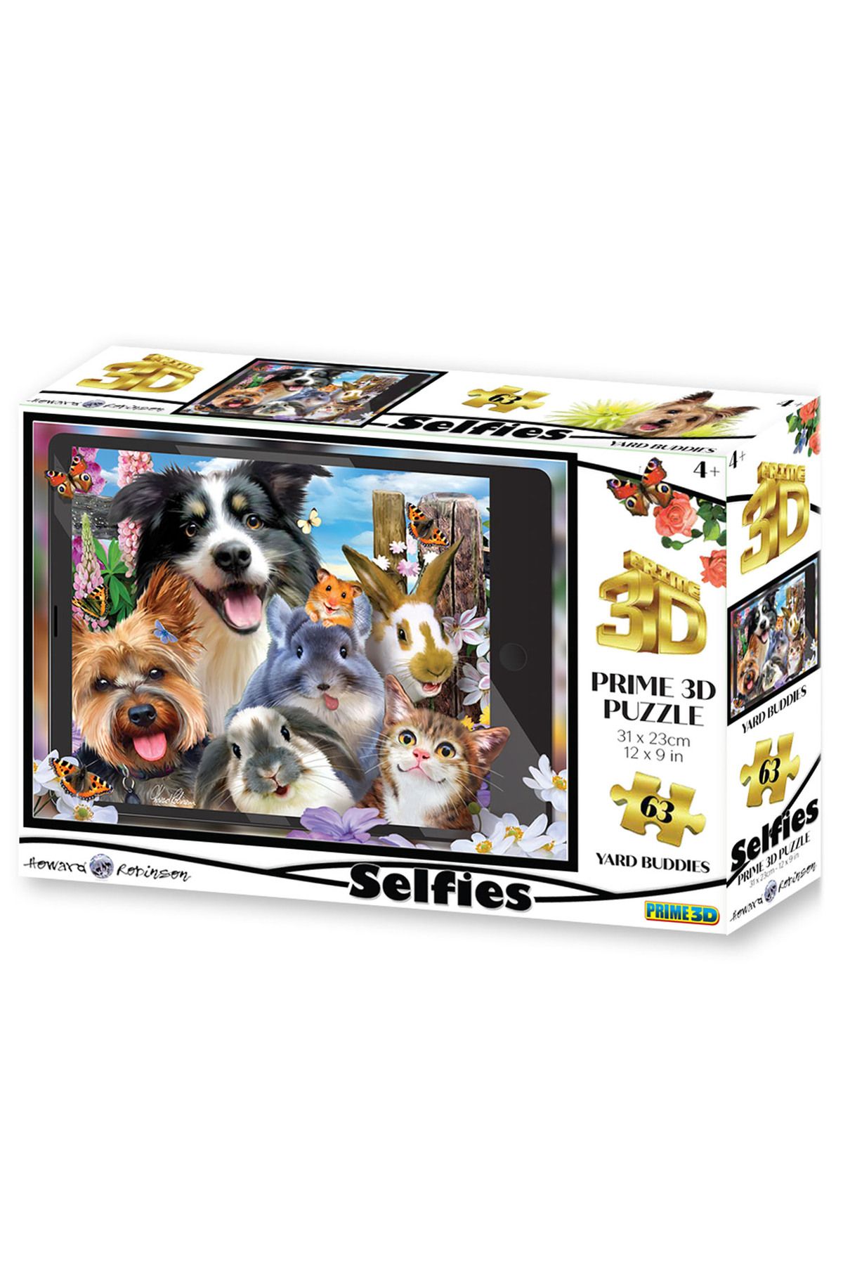 Prime 3D - Sevimli Dostlar Selfie 63 Parça Puzzle 20557