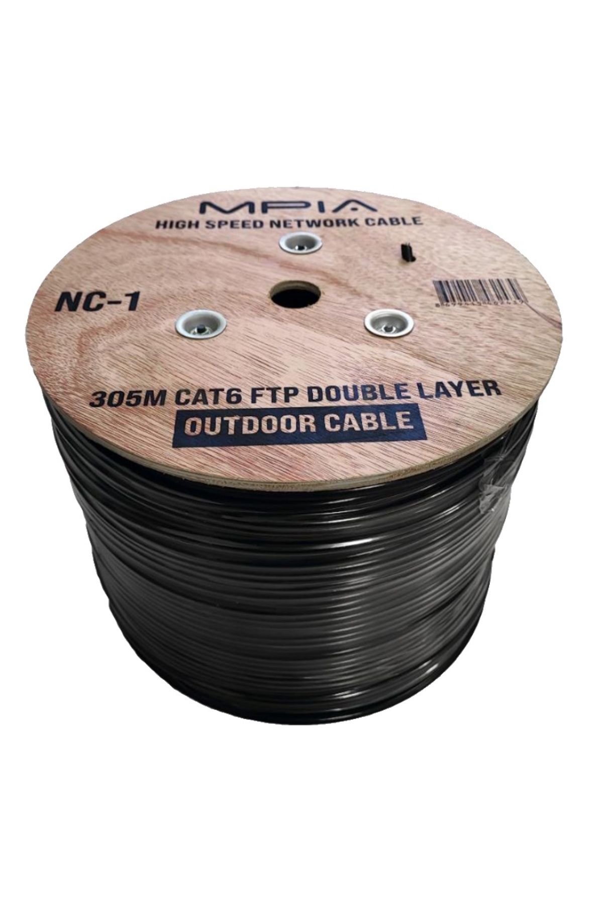 MPIA Dış Mekan Cat6 Kablo 305m AWG23 Bakır Tel Double Layer