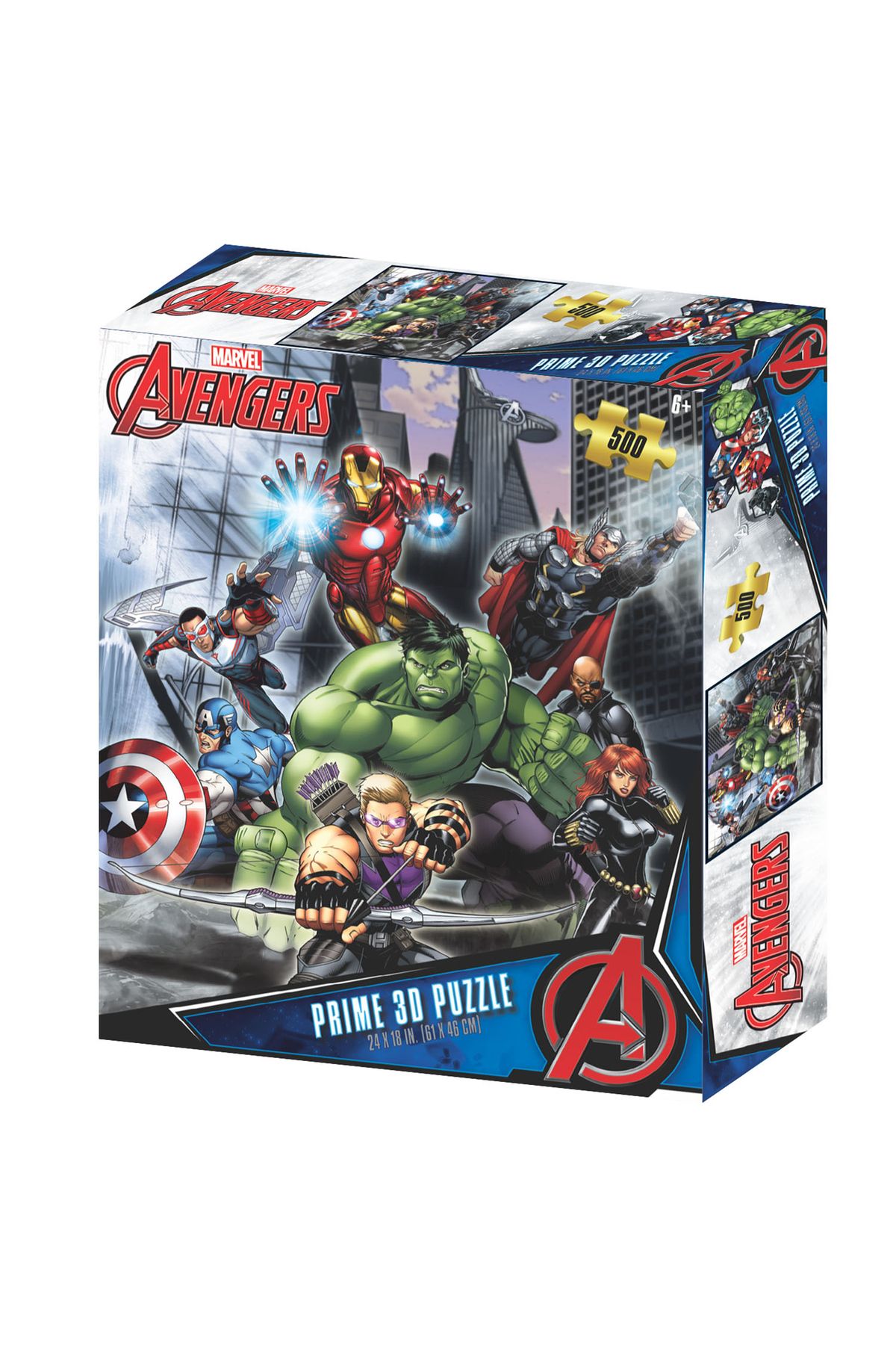 Prime 3D - Avengers 500 Parça Yetişkin Puzzle 32549