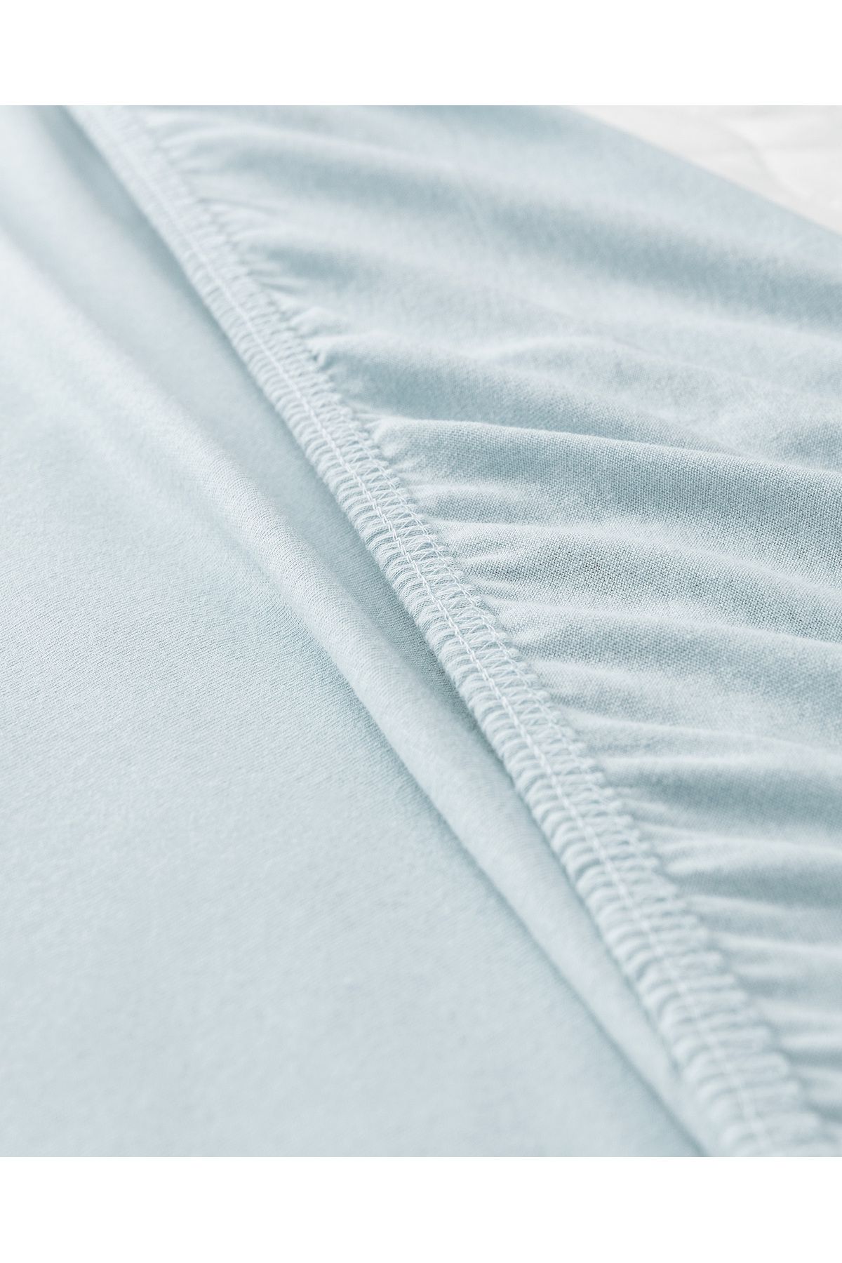Madame Coco-Blue Single Elastic Cotton Combed Bed Sheet 3