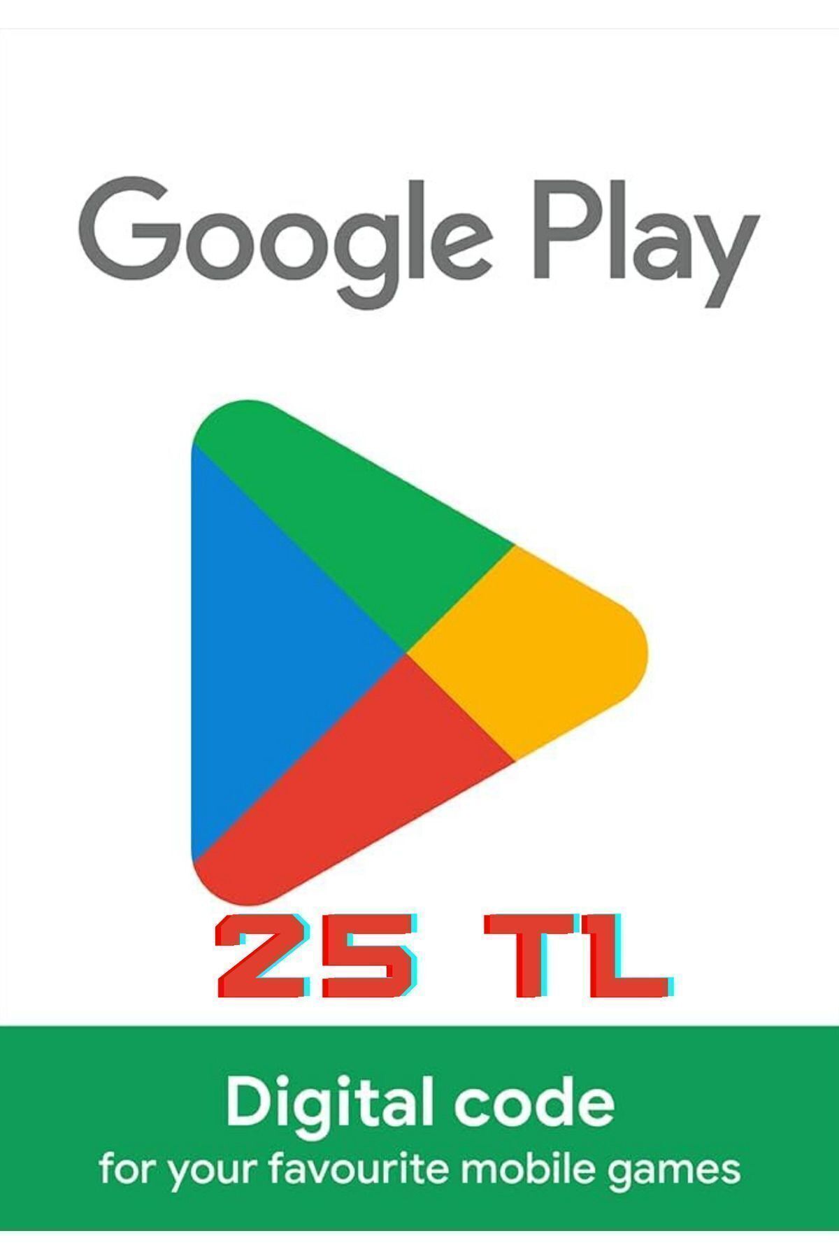 Google Play Hediye Kodu Google Play 25 TL