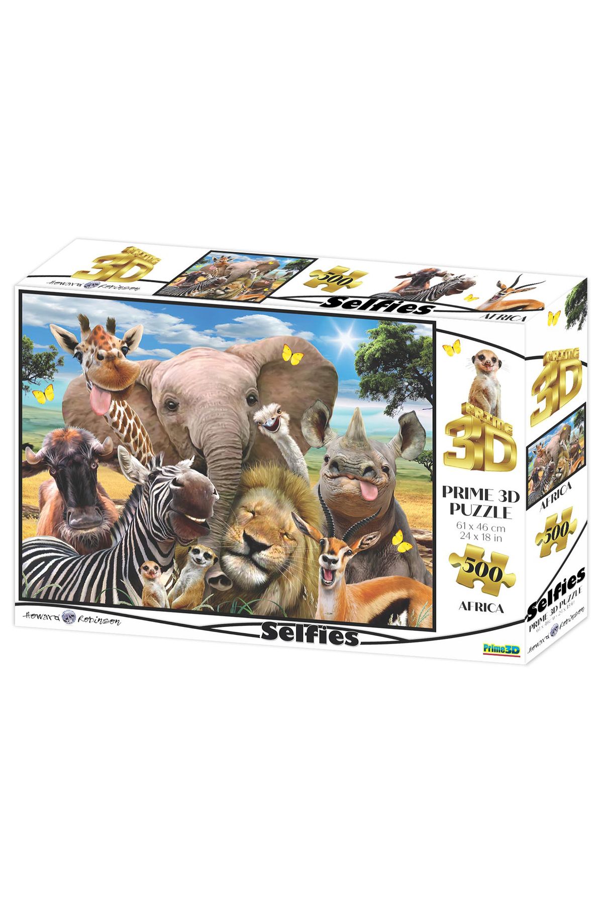 Prime 3D - Afrika Selfie 500 Parça Yetişkin Puzzle 10061