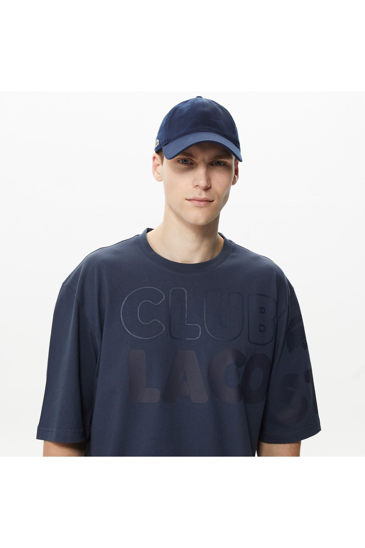 تی شرت آبی مردانه اصلی Lacoste