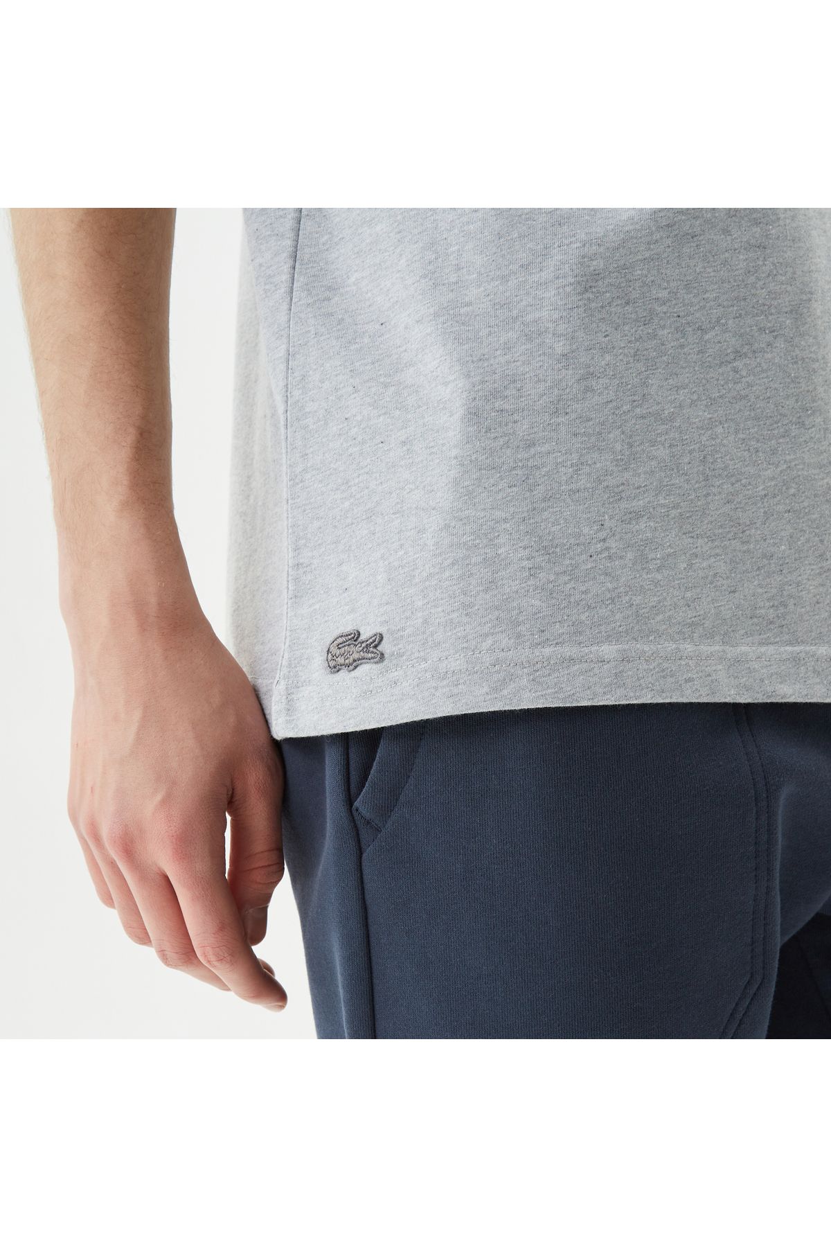 تی شرت سفید مردانه اصلی Lacoste