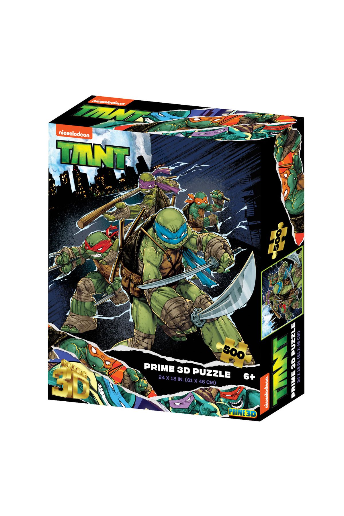 Prime 3D - Ninja Kaplumbağalar 500 Parça Yetişkin Puzzle 32721