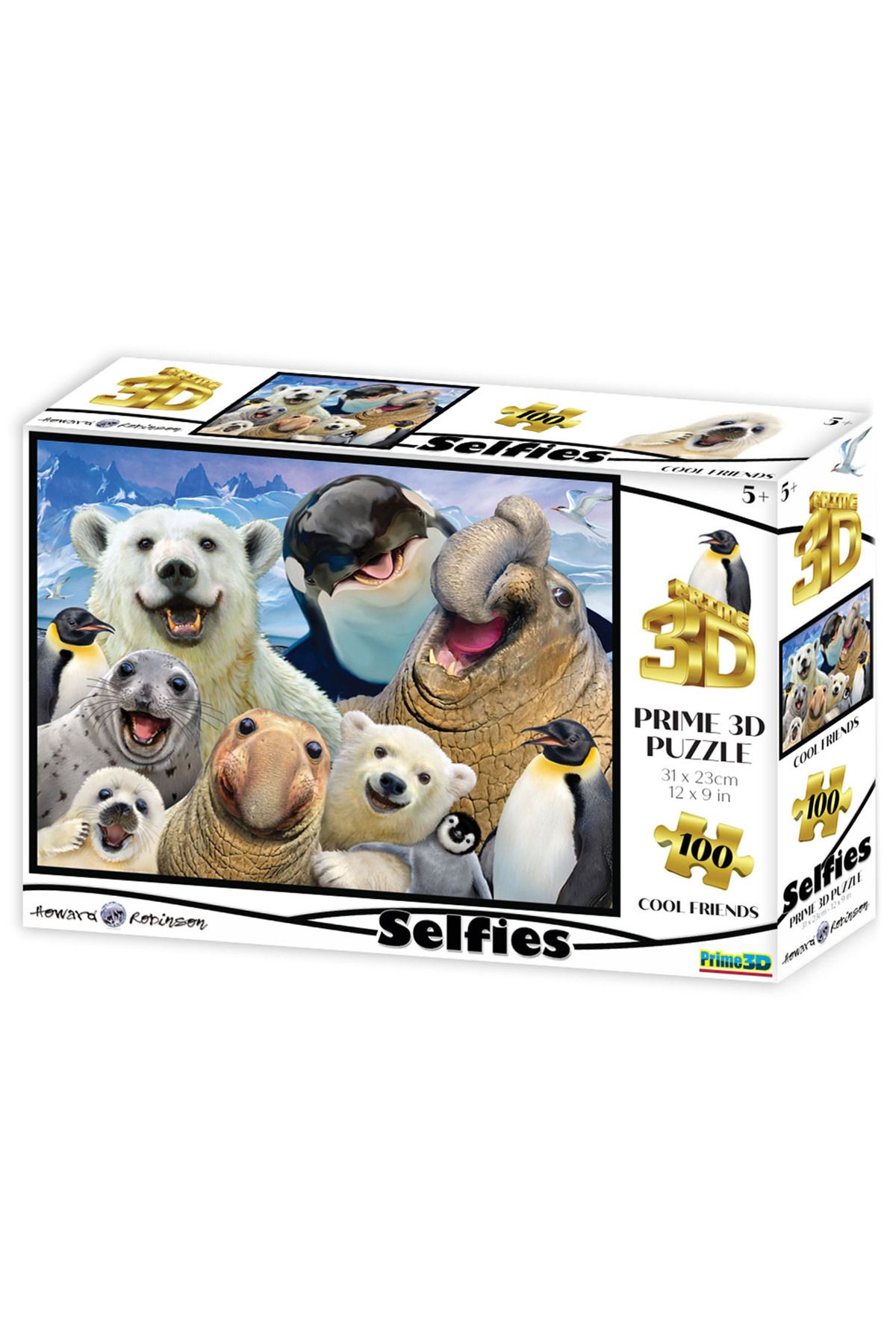 Prime 3D - Kutup Hayvanları Selfie 100 Parça Puzzle 10695