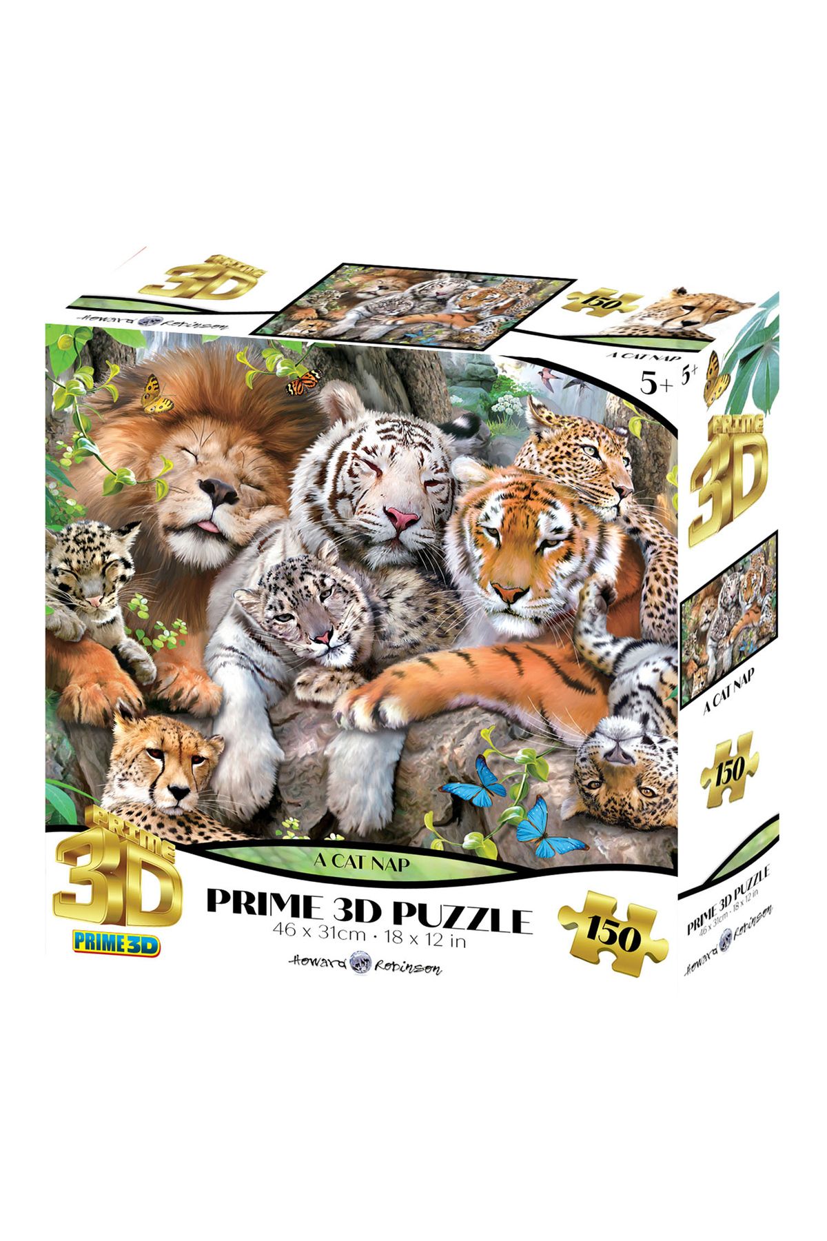 Prime 3D - Vahşi Kediler 150 Parça Puzzle 10872