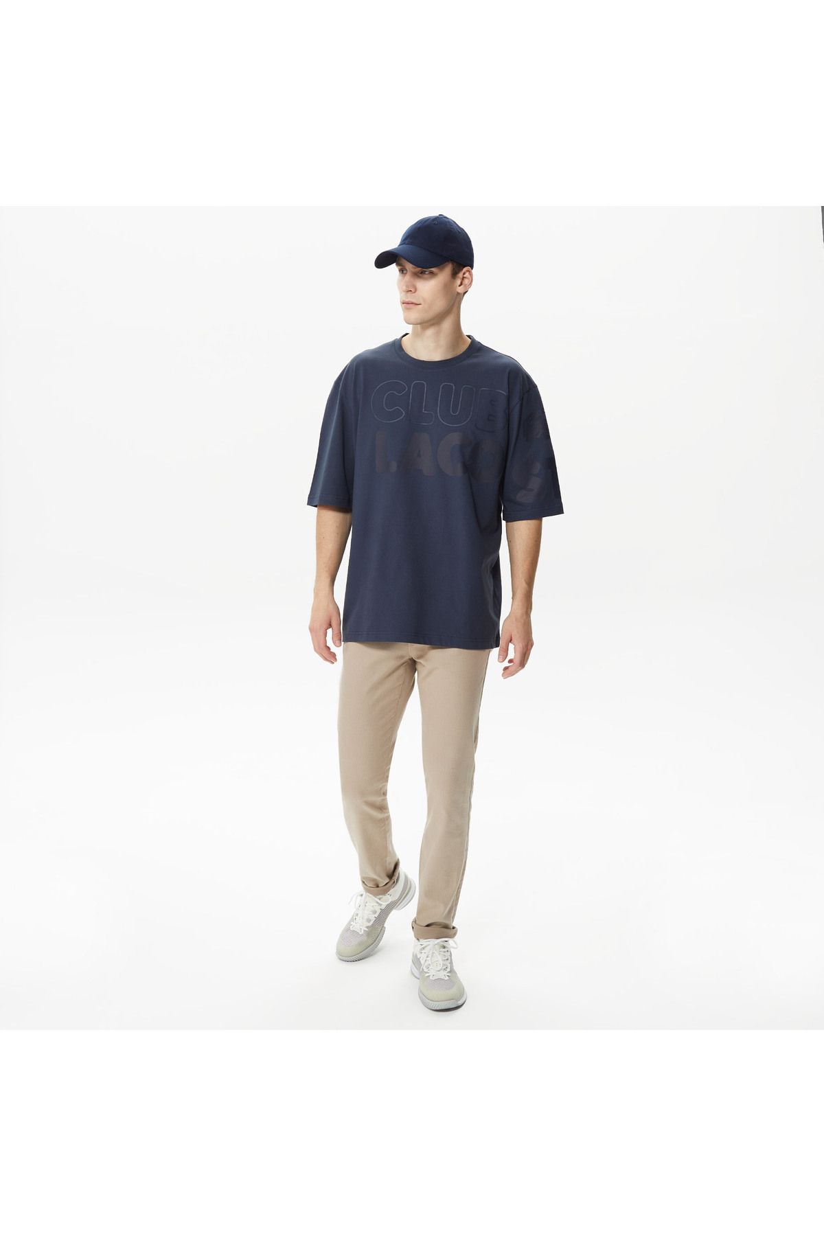 تی شرت آبی مردانه اصلی Lacoste