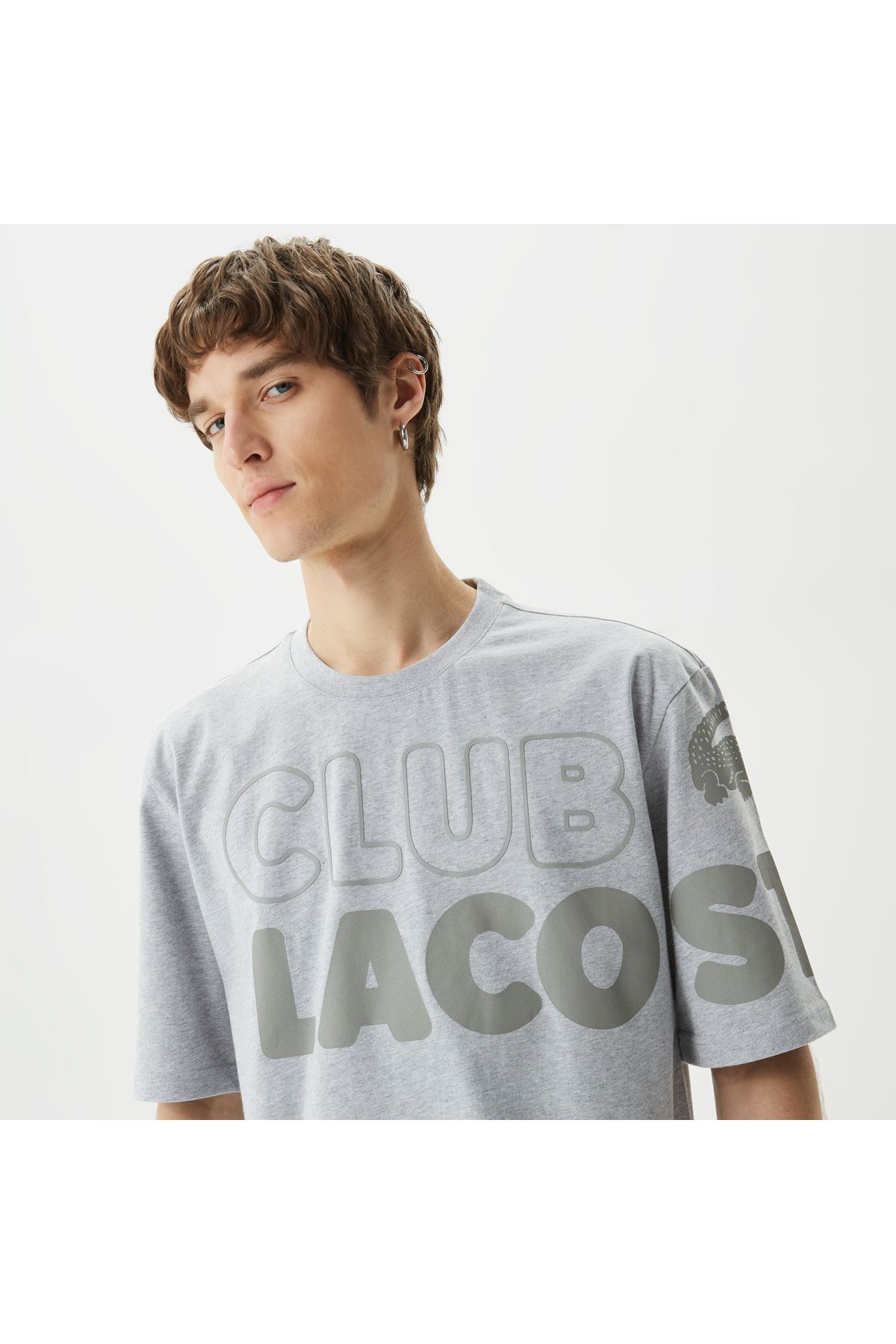 تی شرت سفید مردانه اصلی Lacoste
