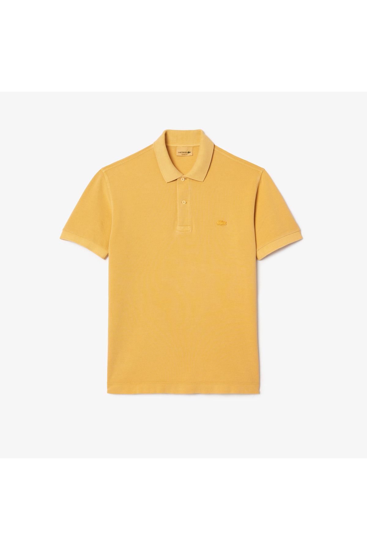 تی شرت یقه پولو مردانه و زنانه یونیسکس کلاسیک مناسب چوگان زرد Lacoste