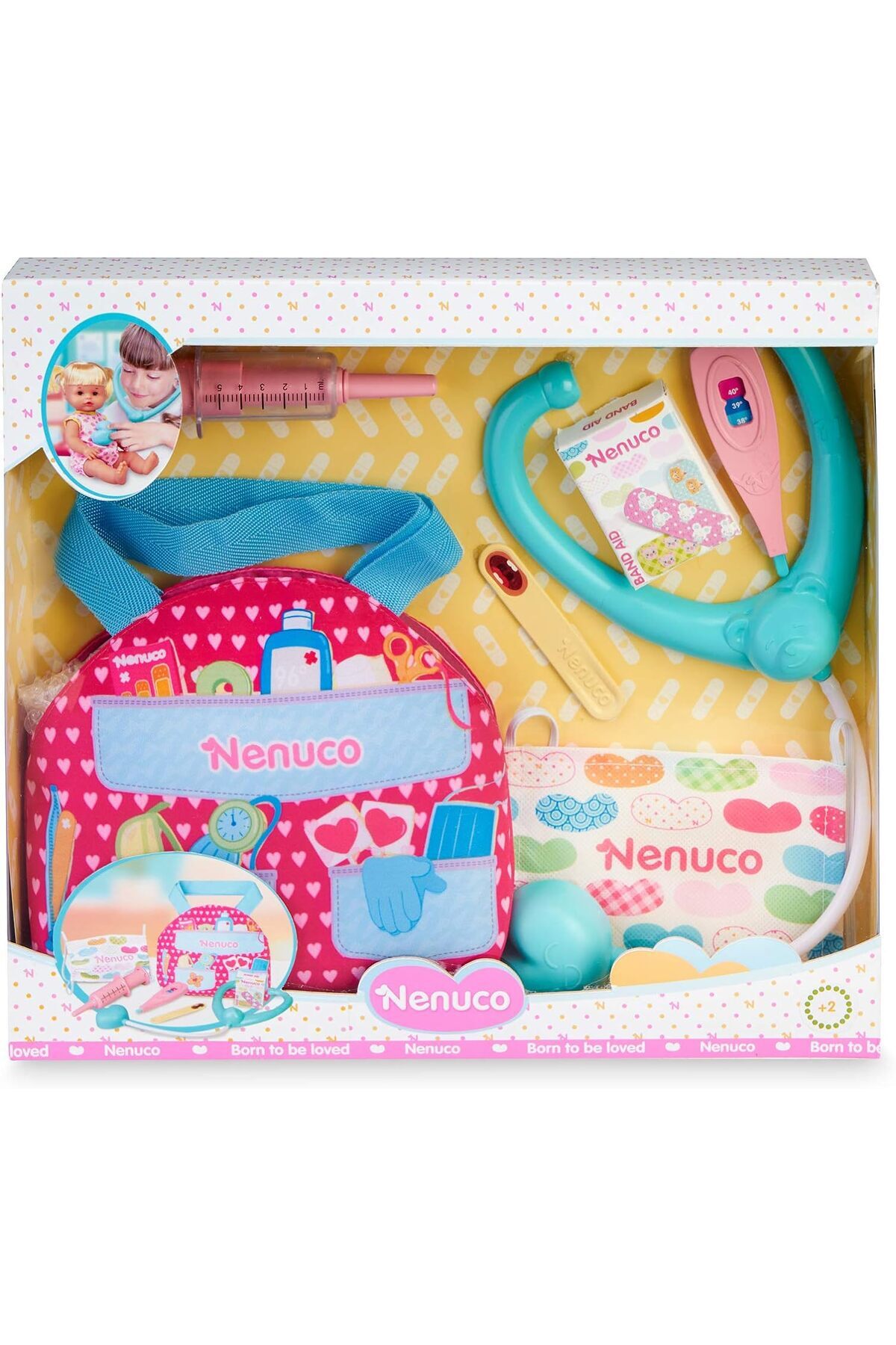 Yıldızan Acil Çantası, oyuncak bebekler için tıbbi aksesuarlar, 3 yaş ve üzeri çocuklar için ideal hediye (Fa