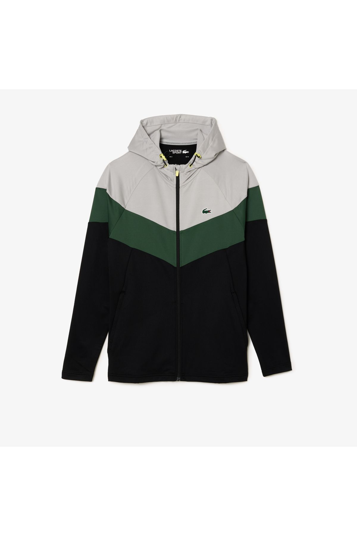 سویشرت مشکی مردانه سیاه Blok Color 's Active Lacoste
