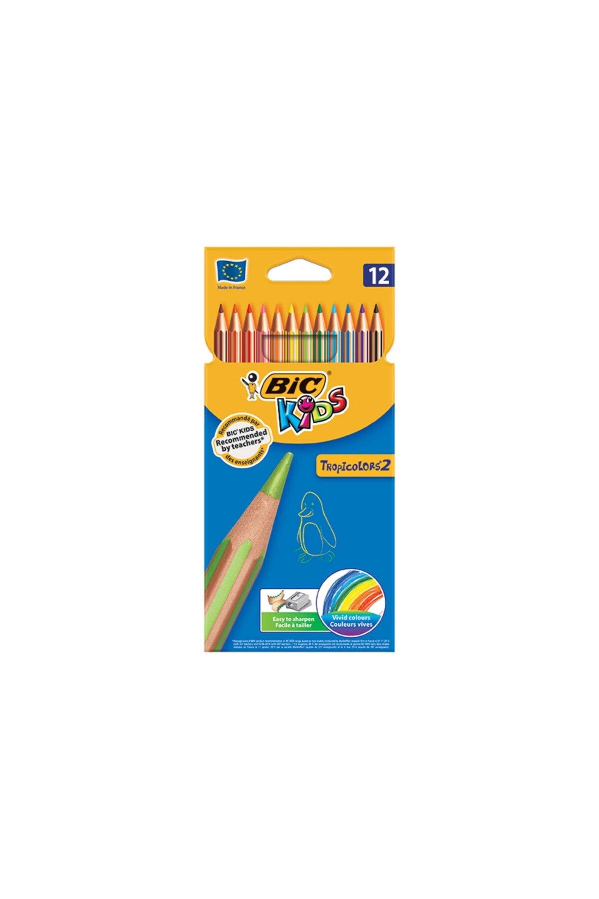 Bic Tropicolors 12 Renk Kuru Boya Kalemi / 8325669