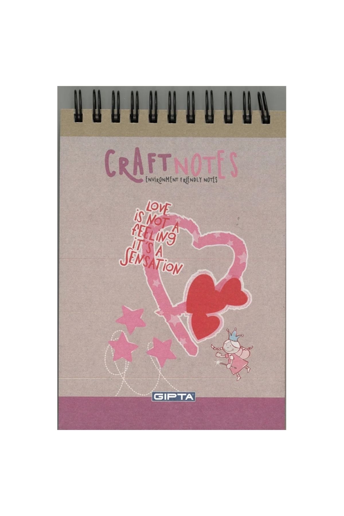 Gıpta-Gipta Craft A6 Spiraled Hard Cover 100 Yp Unlined Memo Pad Notebook 1