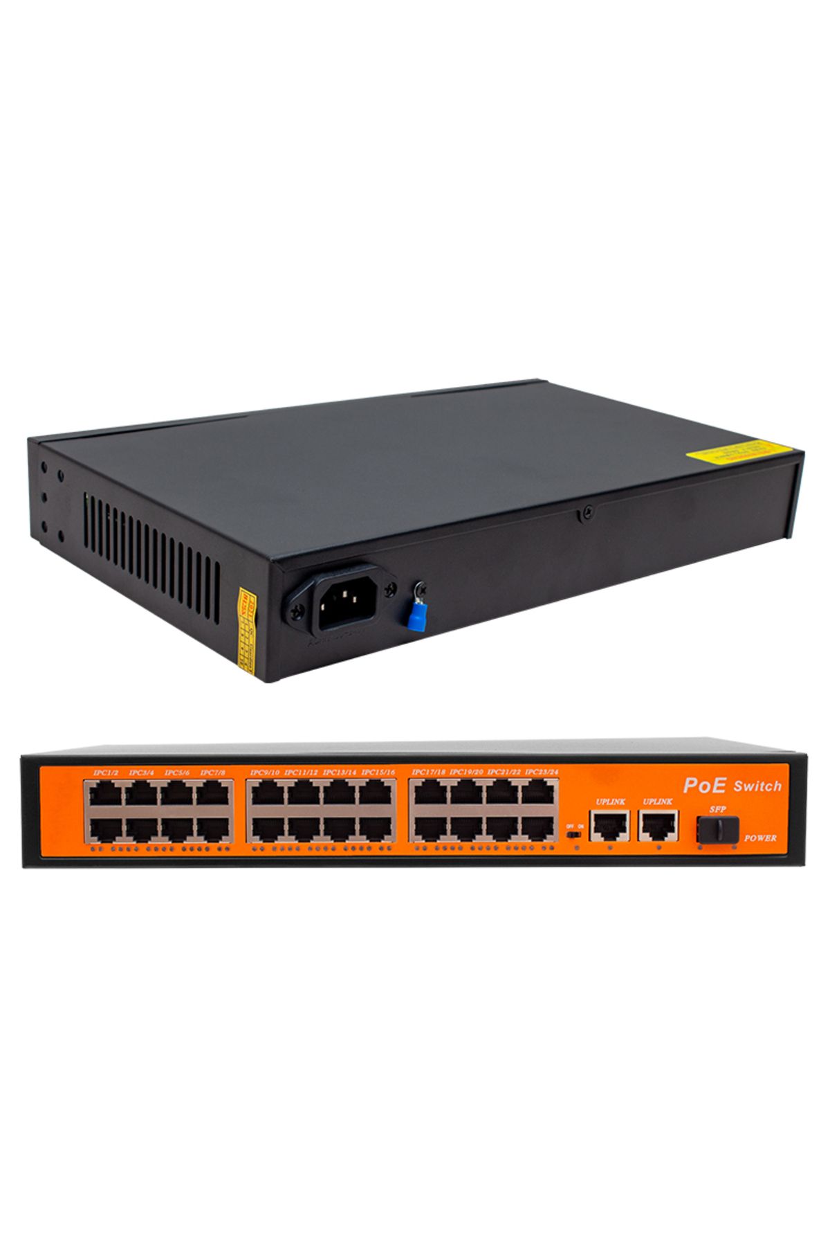 TIKASSAY-300 Watt Poe Gigabit Ethernet Switch - 24 Port 10/100/1000 Mbps, 24+3+Sfp (4172) 2