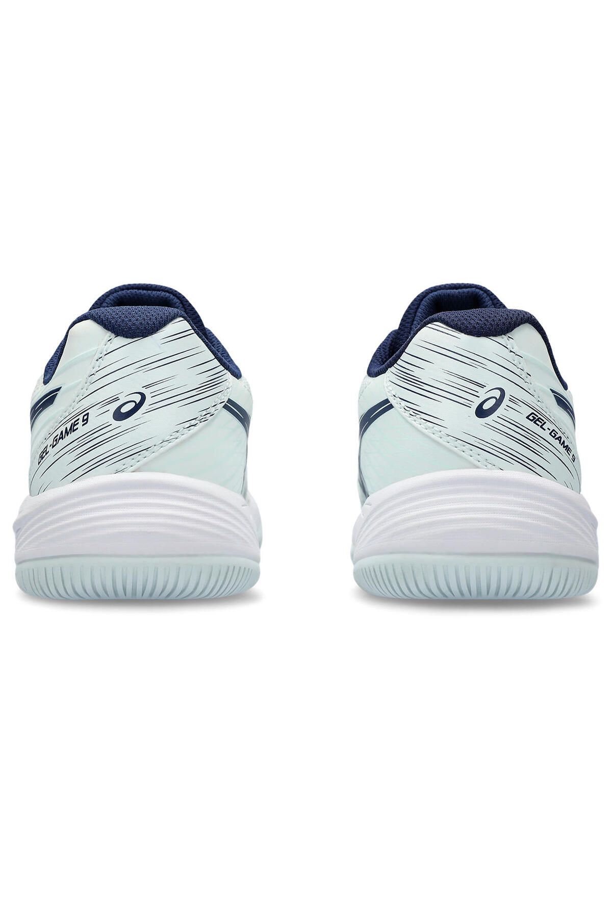 Asics-حذاء تنس للأطفال باللون الأخضر للجنسين من Gel-Game 9 GS - 1044a052-300 5