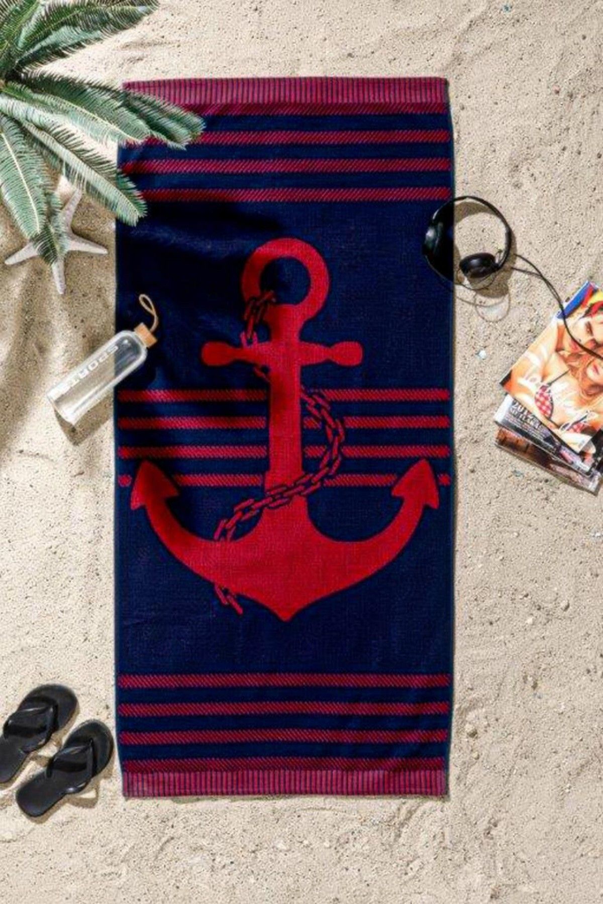 FAVORA-Denim Anchor Özdilek Beach Towel 1